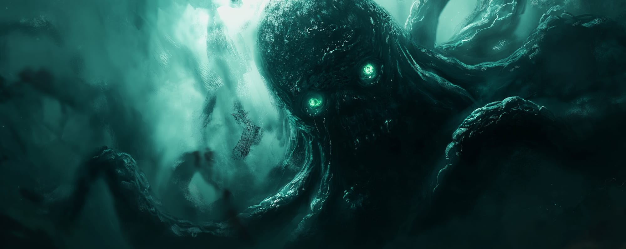 An eldritch horror at the bottom of the sea.